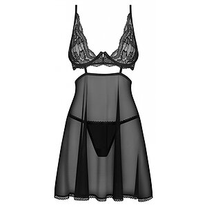 Chemise Obsessive Nutris Negru pe SexLab