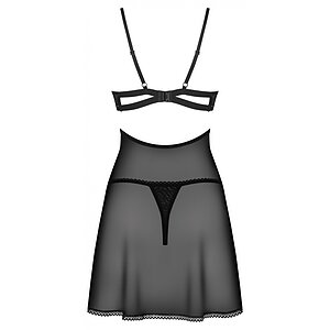 Chemise Obsessive Nutris Negru XL-2XL