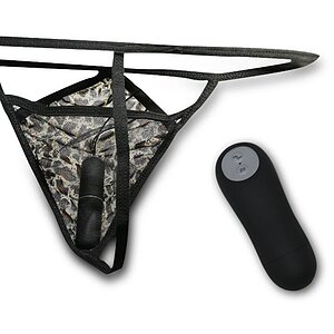 Chiloți Vibratori Telecomandați Fluturele Sălbatic Negru pe SexLab