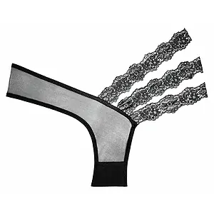 Chilot Allure Wild Orchid Panty Negru Chilot Allure Wild Orchid Panty Negru pe SexLab