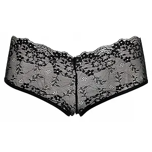 Chilot Amorable Ariella Brief Negru pe SexLab