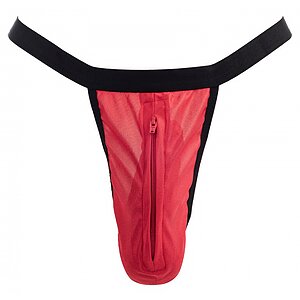 Chilot Amorable Lucas With Zipper Roșu pe SexLab