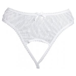 Chilot Amorable Open Adeline Alb pe Sexlab.ro