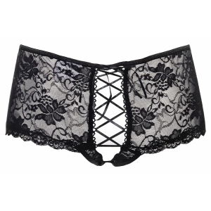 Chilot Amorable Open Back Charlotte Negru pe SexLab