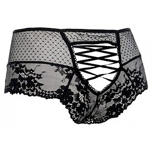 Chilot Amorable Open Back Negru pe Sexlab.ro