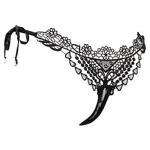 Chilot Amorable Slip Negru pe Sexlab.ro