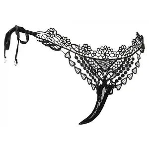 Chilot Amorable Slip Negru Chilot Amorable Slip Negru pe SexLab