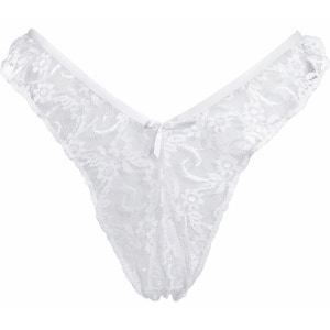 Chilot Brazilian Amorable Open Adalyn Alb Chilot Brazilian Amorable Open Adalyn Alb pe Sexlab.ro