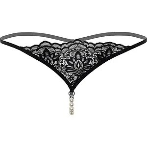 Chilot Daring Intimates Pearl Beaded Negru pe SexLab