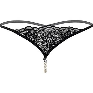 Chilot Daring Intimates Pearl Beaded Negru pe Sexlab.ro