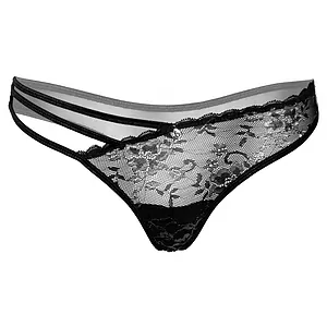 Chilot Daring Intimates Very Floral Lace Negru pe SexLab