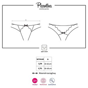 Chilot Decupat Obsessive Picantina Negru L-XL