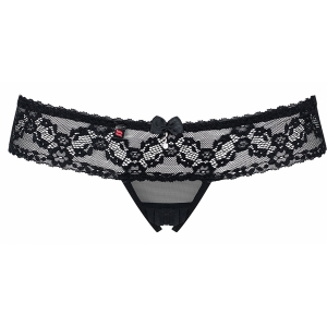 Chilot Tanga Decupaj Inghinal Negru S-m Chilot Tanga Obsessive Negru S-m