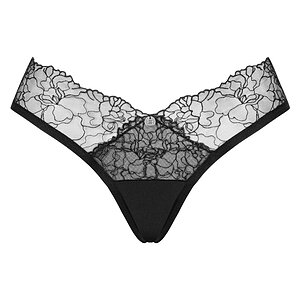 Chilot Obsessive Bella Rou Panties Negru pe Sexlab.ro