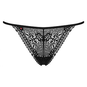 Chilot Tanga Dantela Pentru Femei Tanga Din Dantela Negru L-xl