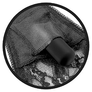 Chiloți Vibratori Fetish Fantasy Series Negru