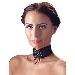 Choker Lace Negru pe Sexlab.ro