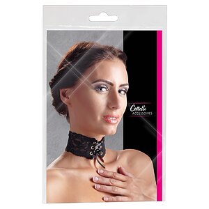 Choker Lace Negru pe SexLab