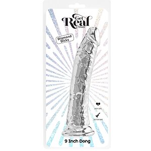Clear Dong 9 Inch Transparent