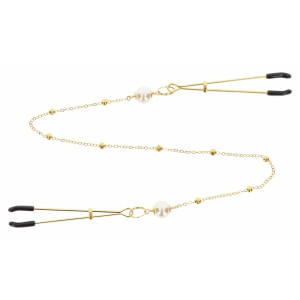 Cleme Pentru Sfârcuri Deluxe Chain Auriu