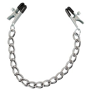 Cleme Sfârcuri Bad Kitty Chain Argintiu Cleme Sfârcuri Bad Kitty Chain Argintiu pe Sexlab.ro