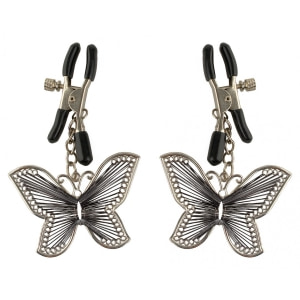 Cleme Sfârcuri Butterfly Argintiu Cleme Sfârcuri Butterfly Argintiu pe Sexlab.ro