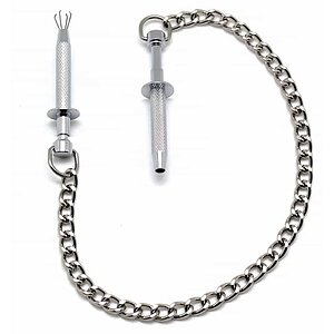 Cleme Sfârcuri Nipple Clamps Rimba Argintiu pe SexLab