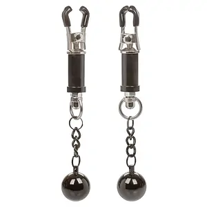 Cleme Sfârcuri Weighted Twist Argintiu pe SexLab