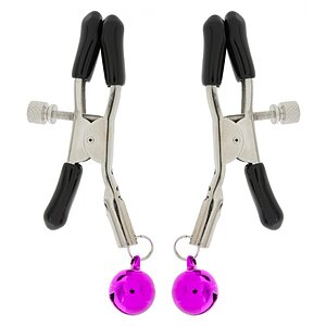 Clești ToyJoy Pentru Sfârcuri Nipple Teasers cu Clopoței Negru pe Sexlab.ro
