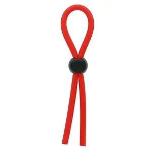 Gel Pt Penis Clincher Adjustable Penis Ring Roșu pe SexLab