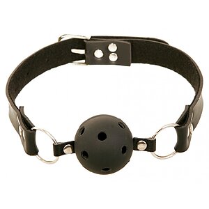 Căluș Sexual Breathable Ball Negru pe SexLab