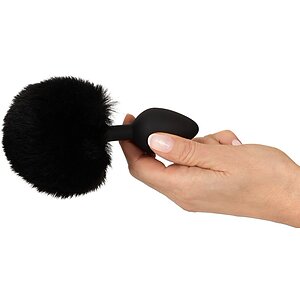 Coada Pufoasă Plug M You2Toys – Discret, Negru, silicon