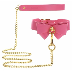 Collar and Leash Roz pe Sexlab.ro