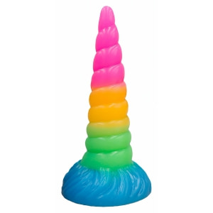 Corn Unicorn Dildo Cu Finisaj Cristalin Jucarie Sexuala Insertabila 16 5 Cm