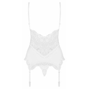 Corset Alb Elegant Obsessive 810-COR S-M