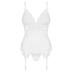 Corset Alb Elegant Obsessive 810-COR Corset Alb Elegant Obsessive 810-COR pe SexLab