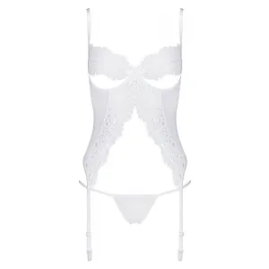 Corset Avanua Silentia Alb Corset Avanua Silentia Alb pe SexLab