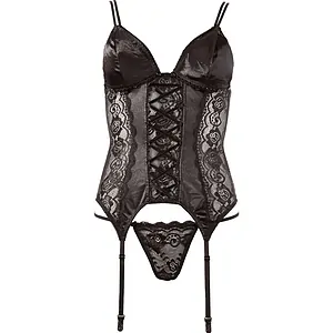 Corset Cottelli Collection Alexis Negru pe SexLab