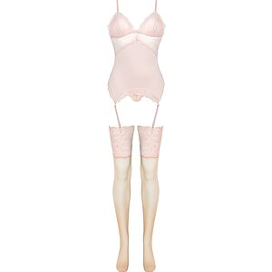Corset LivCo Persinne Peach Emporio Collection Roz pe SexLab