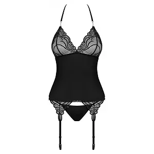 Corset Obsessive 828-COR Negru pe SexLab