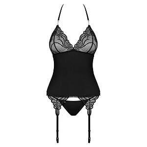 Corset Obsessive 828-COR Negru pe SexLab
