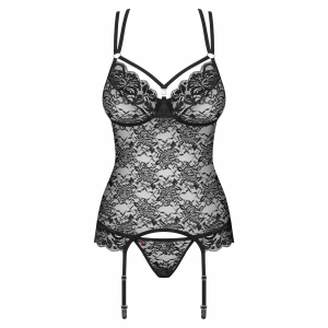 Corset Obsessive 860-COR Negru pe SexLab
