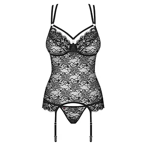 Corset Obsessive 860-COR Negru Corset Obsessive 860-COR Negru pe SexLab