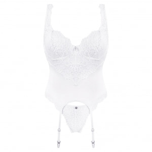 Corset Obsessive Amor Alb L-XL