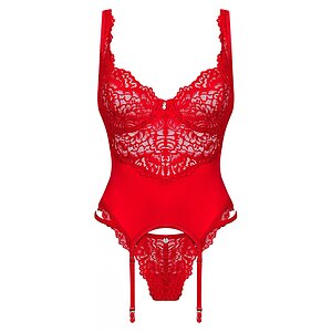 Corset Obsessive Amor Cherris Roșu pe SexLab