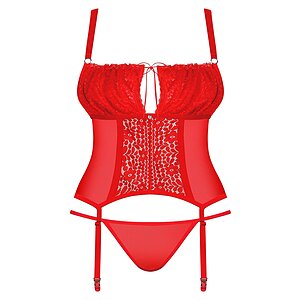 Corset Obsessive Blossmina Roșu pe SexLab
