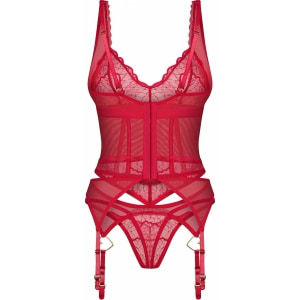 Corset Obsessive Cupide Desir Roșu S-M