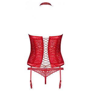 Corset Obsessive Flameria Roșu S-M