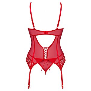 Corset Obsessive Ingridia Roșu XL-2XL