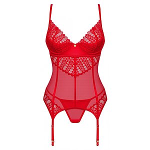 Corset Obsessive Ingridia Roșu pe Sexlab.ro